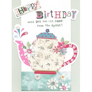 "Teapot", Sew & Sew Card