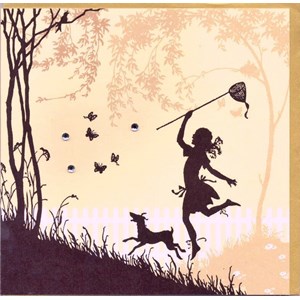 Silhouettes, "Butterfly and Dog"
