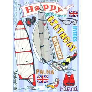 "Sailing", Unsigned Card
