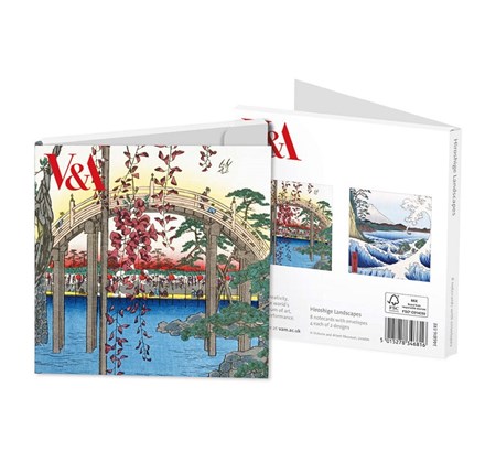 "V & A - Hiroshige Landscapes" Kvadratiske notecards 8/8