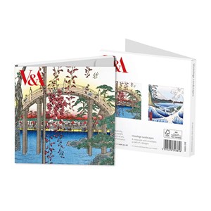 "V & A - Hiroshige Landscapes" Kvadratiske notecards 8/8