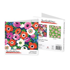 "Sarah Cambell - Floral Textile Designs" Notecards 8/8