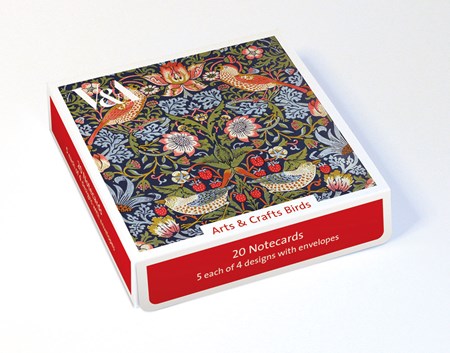 "Arts and Crafts Birds" Theme Notecards 20/20