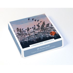 "Landscape Linocuts" Theme Notecards 20/20