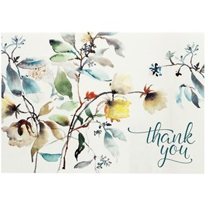 "Asian Botanical" Thank You Note Cards 14/15