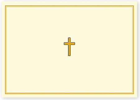 "Gold Cross" Note Cards 14 kort/15 konvolutter