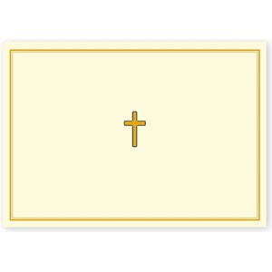 "Gold Cross" Note Cards 14 kort/15 konvolutter