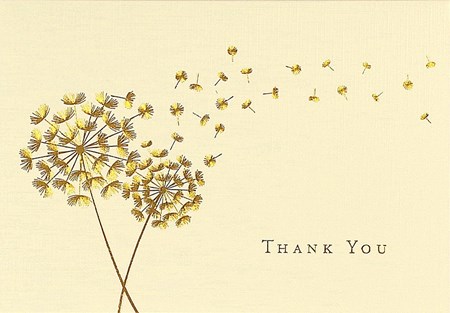 "Dandelion Wishes" Thank You Note Cards 14/15