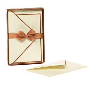 Kortpakke "Echtes Buttenpapier" 10 Kort/10konvolutter Kobber