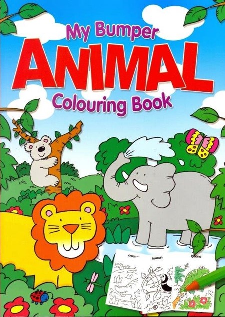 Malebok "My Bumper Animal Colouring Book"