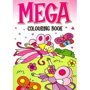 Malebok "Mega Colouring Book", 4 ass