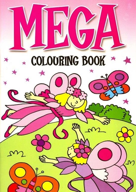 Malebok "Mega Colouring Book", 4 ass