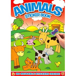 Malebok "Animals Sticker Book", 2 ass