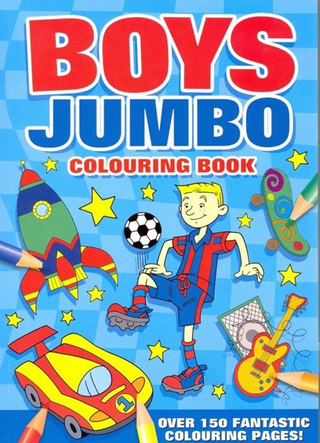 "Boys" Jumbo Colouring Book