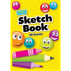 "Smiles Sketch Pad" A4, 40 ark, ulinjert