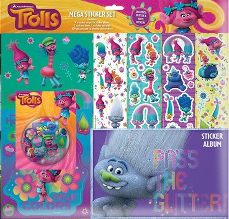 "Trolls" Mega Sticker Set