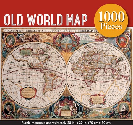 "Old World Map" Puslespill 1000 biter