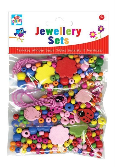 "Make Your Own Wooden Bead Jewellery Set"