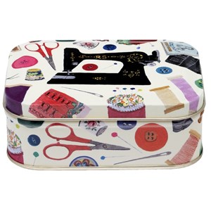 "Needles & Thread" Small Rectangular Tin