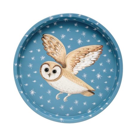 "Dog & Dome - Owl" Deep Well Tray