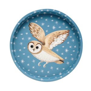 "Dog & Dome - Owl" Deep Well Tray