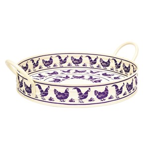 "Blue Hens - Emma Bridgewater" Large Handle Tray