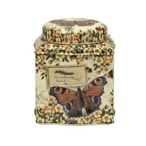 "Nostalgia - Vintage Butterflies" Wavy Dome Lid Caddy