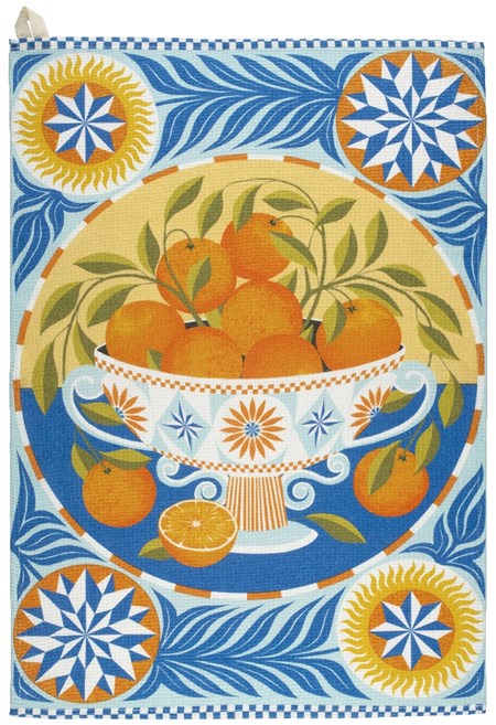 "Printer Johnson - Orange Bowl" Tea Towel