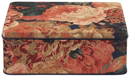 "Sanderson - Very Rose & Peony" Deep Rectangular Tin