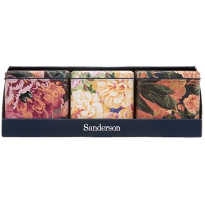 "Sanderson - Very Rose & Peony" Set of 3 Square Caddies