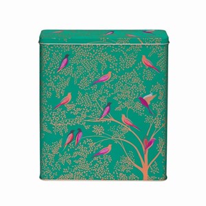 "Sara Miller - Green Bird" Cereal Tin