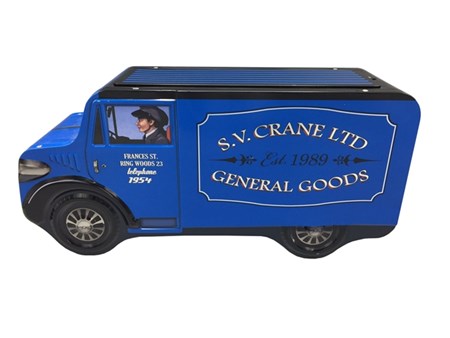 "Large Blue Delivery Van" metallboks