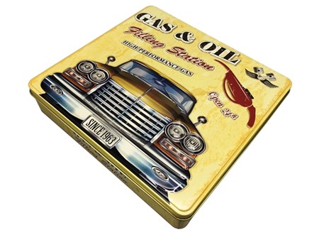 "Gas & Oil" Retro metallboks