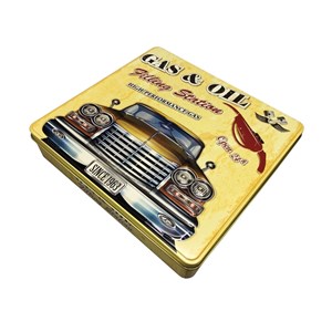 "Gas & Oil" Retro metallboks