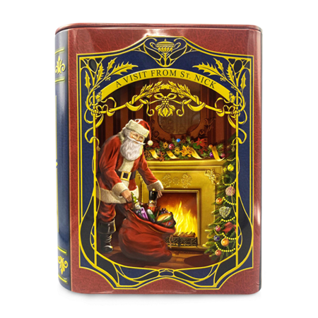 "Santa Red/Blue - Small Book Tin"