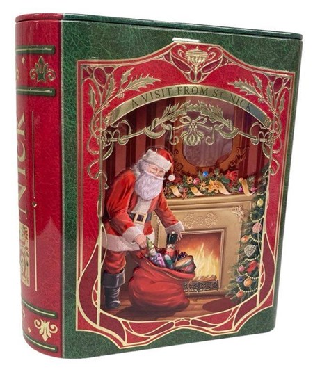 "Santa Red/Green - Small Book Tin"
