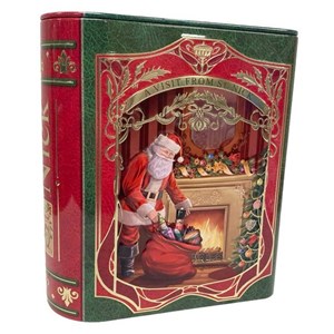 "Santa Red/Green - Small Book Tin"