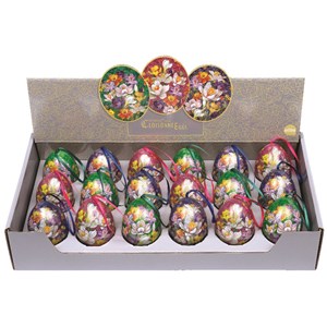 "Cloisonne" Mini eggs, 3 assortert (36)
