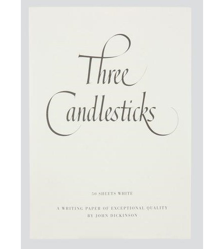 Brevpapir-blokk "Three Candlesticks", 50 sheets