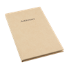 Adressebok stor, 136 x 205 mm, assorterte farger (3)