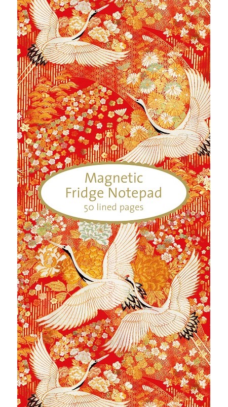 "Kimono Cranes" Magnetic Notepad
