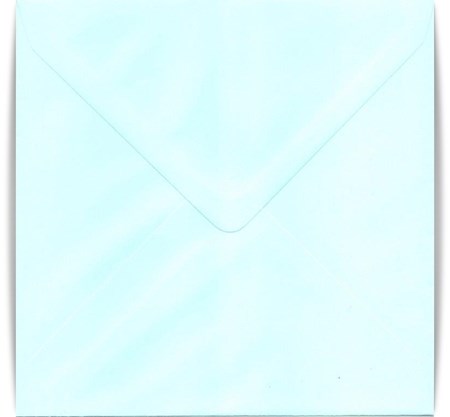 Konvolutter, kvadratiske 155 x 155 mm, Soft Blue, 10 stk