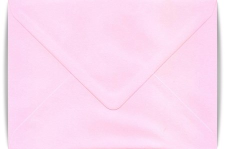 Konvolutter, rektangulære 133 x 184 mm, Soft Pink, 10 stk