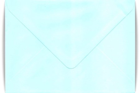 Konvolutter, rektangulære 133 x 184 mm, Soft Blue, 10 stk