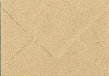 Konvolutt, C6, Kraft, pakke m/10 stk