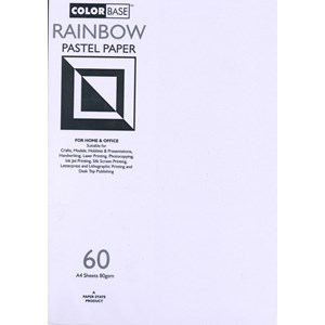 "Rainbow Pastel Paper", A4, 80 gram, 60 ark