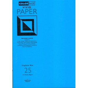 "Vivid Paper - Kingfisher Blue", A4, 80 gram, 25 ark
