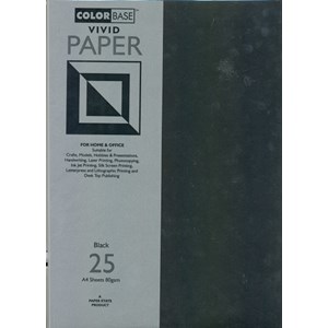 "Vivid Paper - Black", A4, 80 gram, 25 ark