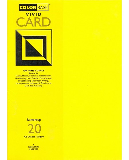 "Vivid Card - Buttercup", A4, 170 gram, 20 ark