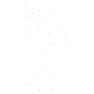 Silkepapir, "White Glitter", 3 ark 50 x 66 cm